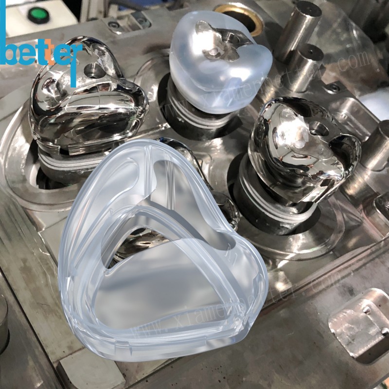 LSR液体硅胶鼻罩呼吸医疗器械配件高透精密模具定制