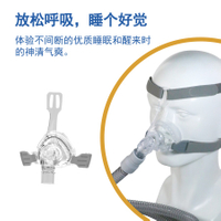 呼吸面罩面部CPAP呼吸机硅胶医用睡眠顺畅口鼻罩